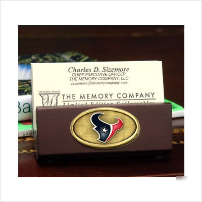 The memory company houston texans business card holder