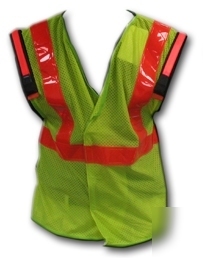 Reflective lighted safety vest make offer + free ship