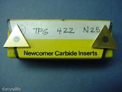 New 10PC tpg-422 grade N25 carbide tin ctd inserts comer