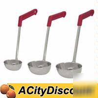12EA 6OZ stainless oval soup sauce buffet ladles