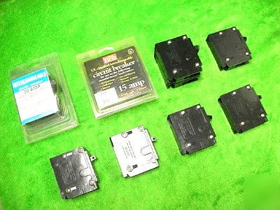 8 circuit breaker cutler hammer tb gte 1 2 pole 30A 15A