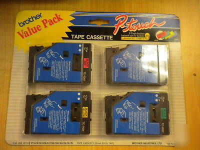 Brother p-touch laminated labels tape cassettes