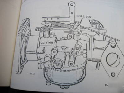 Clinton gas engine motor dealer parts book manual