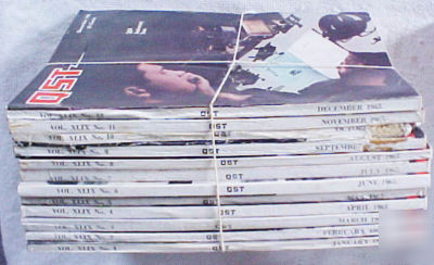 Complete year 1965 arrl qst magazine amateur ham radio