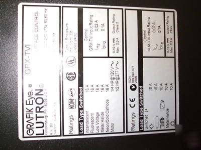 Lutron grafik eye grx-tvi interface control lightswitch