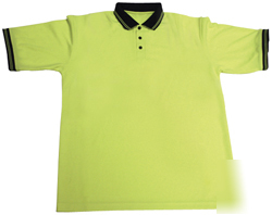 New 10 high visibility lime green safety shirts m-4XL * 