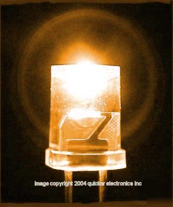 New 20 5MM ho scale amber inverted cone leds dcc or dc