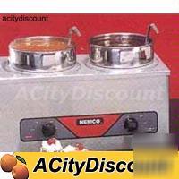 New nemco 4QT counter top twin soup chili warmer