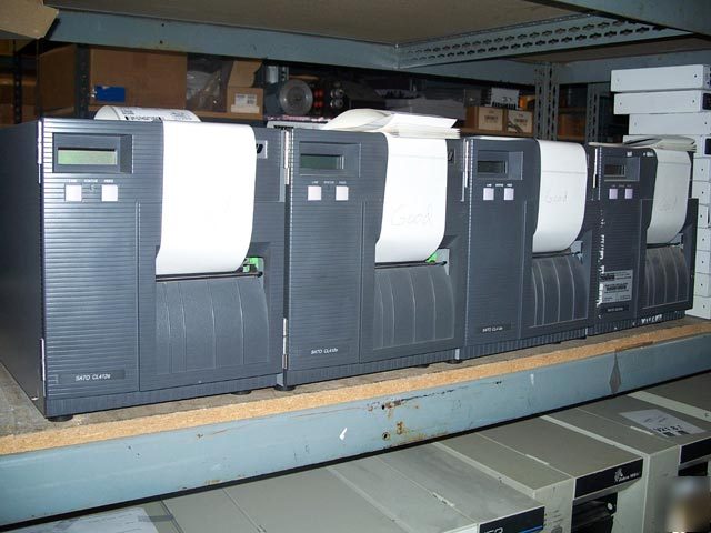 Sato CL412E thermal transfer label printers w/warranty