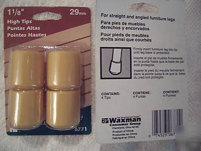 38 packs (4PK) 152 total furniture leg high tips 1 1/8