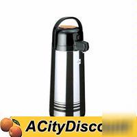 6EA 3 liter decaf coffee airpots s/s lined push top
