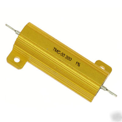 Tmc-50 30 ohm 1% aluminum housed chassis mount resistor