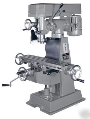Accura 01626 knee mill milling machine a true knee mill