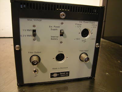 Bruel & kjaer 1621 tunable band pass filter