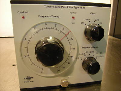 Bruel & kjaer 1621 tunable band pass filter