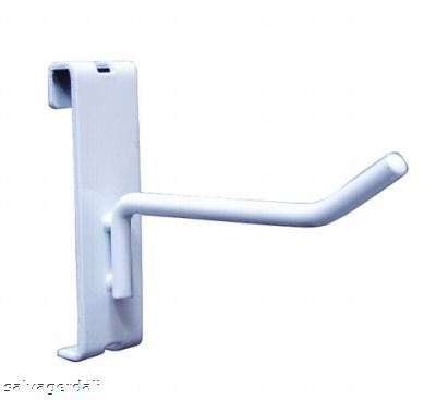New 4 inch white lot of 10 gridwall grid hook display 