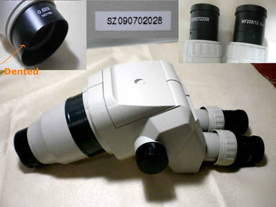 Sz microscope stereozoom 0.9-4X,eye piece WF20X, WD160