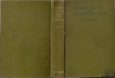 1920, hardcover book, dairy cattle & milk production
