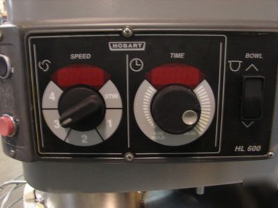 Hobart HL600 legacy mixer, bowl guard, 40QT attachments