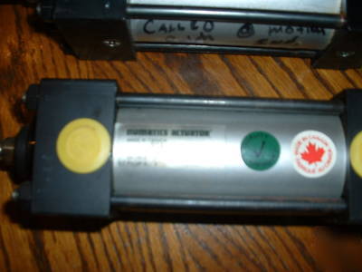 Lot of 7 numatics actuators, wholesale lot