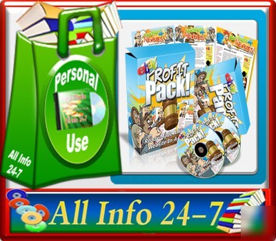 Ready made website in a box ebay profit pack on cd rom 
