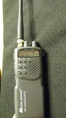 Cb radio transceiver, hand held, midland 75-830