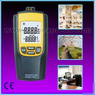 Digital temperature humidity meter tester w/ dew point