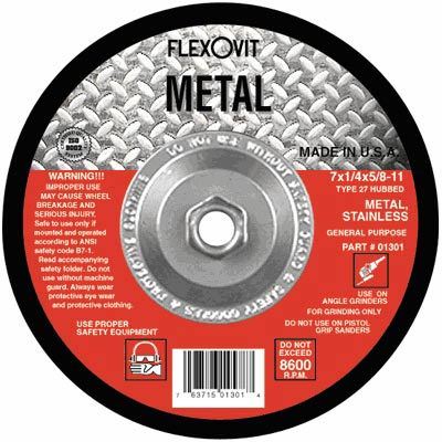 Flexovit metal grinding wheel - 4.5