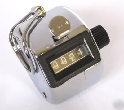 Stainless hand held 4 digits tally counter head count