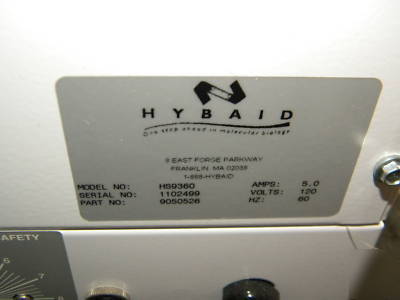 Thermo / hybaid HS9360 hybridization oven, rotisserie