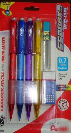 32 pentel twist-erase express automatic pencils 0.7MM