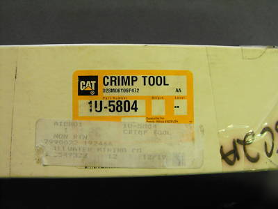 Deutsch terminal crimp tool hdt-48-oo cat 1U-5804 