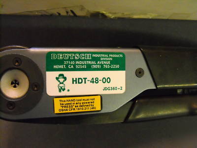 Deutsch terminal crimp tool hdt-48-oo cat 1U-5804 