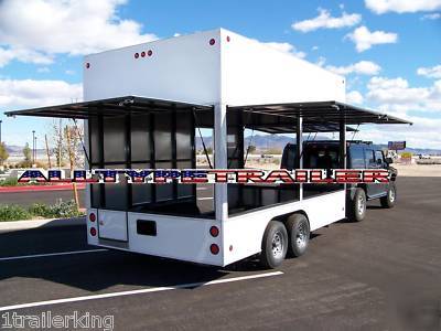 New custom enclosed event carnival concession trailer