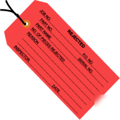 Shoplet select rejected inspection tags prestrung 4 3