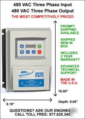 10 hp ac motor variable speed frequency drive control