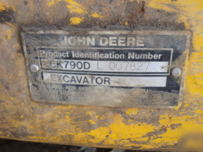 1989 john deere 790D track hoe excavator digger $ave$$$