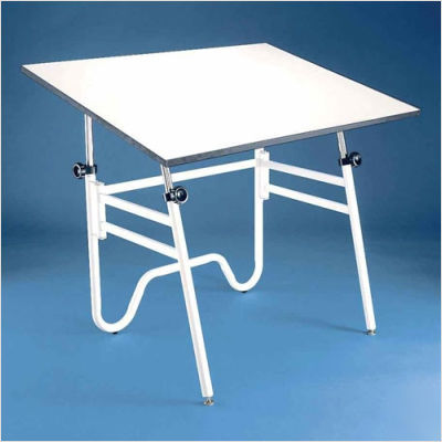 Opal drafting table base white, top 31 
