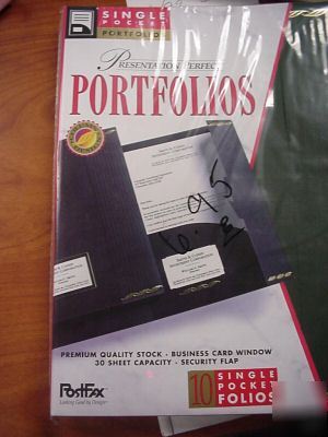 Post fax double pocket folios