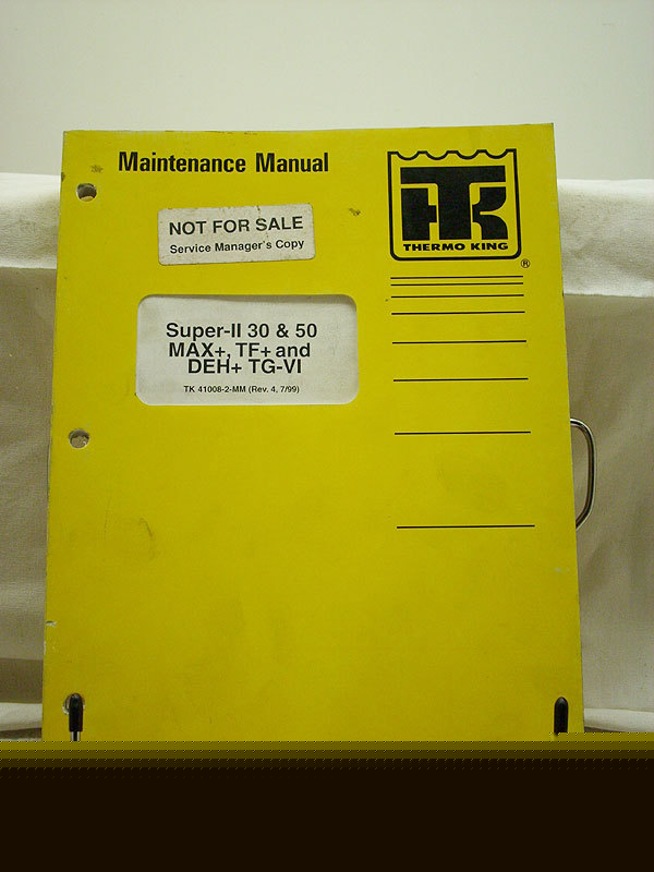 Thermo king superii 30 max+ tf+ tgvi maintenance manual