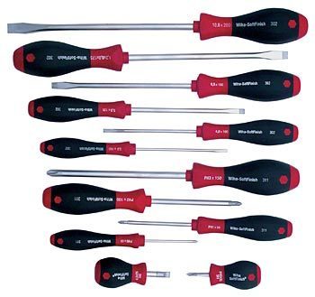 Wiha 14 pc soft cushion grip screwdriver set # 30297 sq