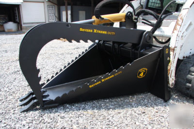 Cal x-treme duty skid steer stump grapple free shipping