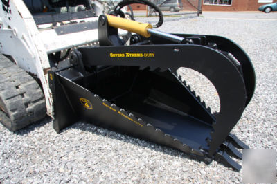 Cal x-treme duty skid steer stump grapple free shipping