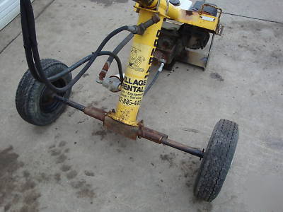 Compac post hole digger towable fence post honda #2