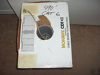 Mohawk brand cat 6 plenum wire 490 ft