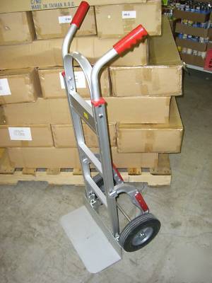 New aluminum hand cart hand truck dolly solid wheels 