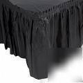 5' fitted table skirt black cloth, banquet, dj, wedding