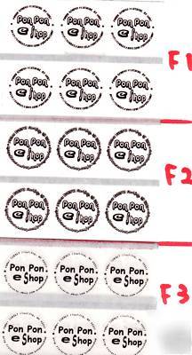 150 circle transparent personalized waterproof labels