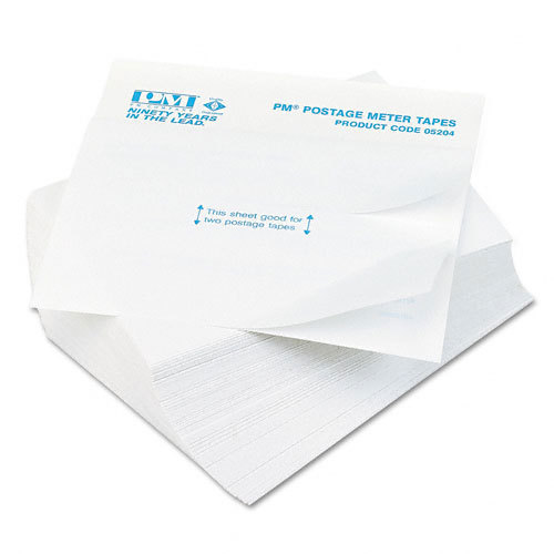 Accufax 05204 postage meter double tape label sheets
