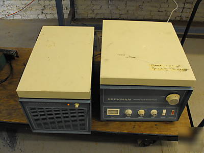 Beckman tj-6 centrifuge & tj-r refrigeration unit used